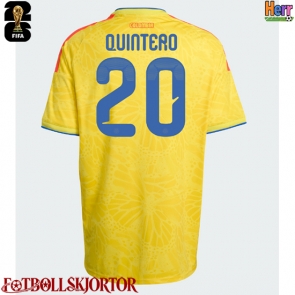 Colombia Juan Fernando Quintero #20 Hemmatröja VM 2026 Kortärmad